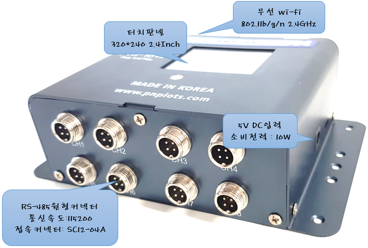 FD-AWS-S8 touch screen Wi-Fi and eight-channel RS-485 specifications