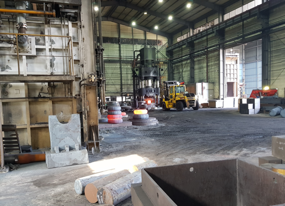 Forging factory high temperature monitoring site